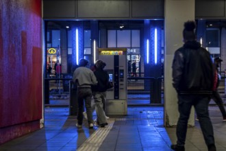 Underpass at Essen Central Station, away from the platforms to the public transport buses below the