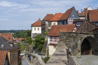 Building in Upper Old Town, Kronach, Upper Franconia, Franconia, Bavaria, Germany