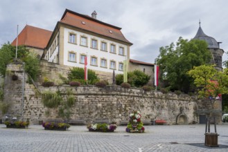 View of the Upper Old Town, Marienplatz, Kronach, Upper Franconia, Bavaria, Germany