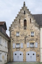 Stone Kemenate, fire station, Gothic construction, stairway, Upper Old Town, Kronach, Upper