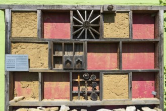Tierhotel, insect hotel, nesting aid for insects, Kronach, Upper Franconia, Franconia, Bavaria,