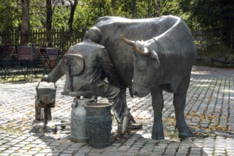 Steuerzahlerbrunnen, Isny, Allgäu, Baden-Württemberg, Germany