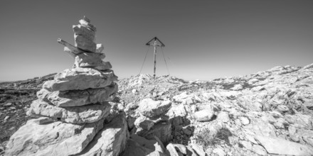 Summit Cross, Großer Daumen, 2280m, Allgäu Alps, Allgäu, Bavaria, Germany