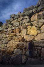 Huge wall, visitor, archaeological site, UNESCO World Heritage Site, Mycenae, Mycenae, important