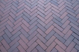 Herringbone clinker paving, Münsterland, North Rhine-Westphalia, Germany
