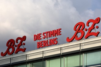 Neon sign for the tabloid B. Z. The voice of Berlin at the Europa-Center, Charlottenburg, Berlin,
