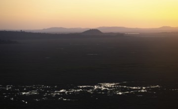Sunset, Landscape, Mabamba Swamp, Lake Victoria, Uganda