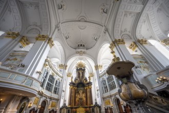 St Michael's Church, Michel, Baroque Church of St Michael, Baroque altar area with golden