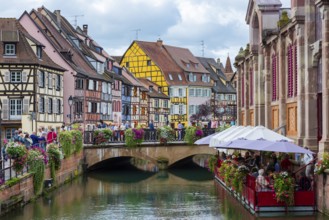 Petite Venise with the Lauch canal in the old town, Colmar