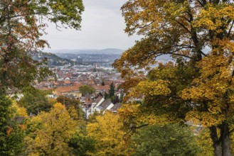 City view of Stuttgart-West in autumn. Stuttgart, Baden-Württemberg, Germany