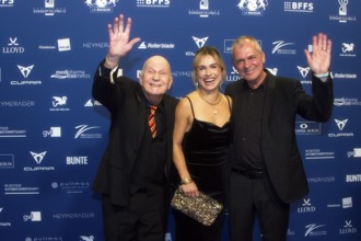 Lutz Mackensy, Yvonne Greitzke and Patrick Winczewski, DEUTSCHER SCHAUSPIELPREIS 2025, Red Carpet