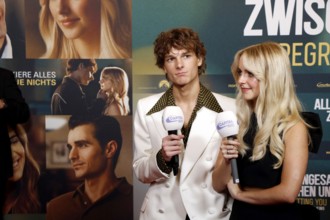 Mason Thames and Mckenna Grace at a fan event for All das Ungesagte zwischen uns - Regretting You