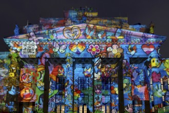 Concert hall Berlin, Gendarmenmarkt, 21st BERLIN FESTIVAL OF LIGHTS, motto Let's Shine Together,