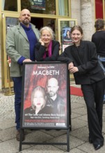 Tibor Locher, Irene Christ and Johanna Marie Bourgeois at the annual press conference for the