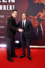 Director Scott Cooper and Jeremy Allen White at the premiere of the cinema film 'Springsteen: