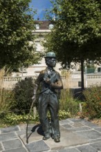 Charlie Chaplin, statue by John Doubleday, Vevey, Lake Geneva, Lac Léman, Canton of Vaud,