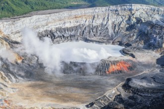 Poas volcano, Poas National Park, Costa Rica, Central America