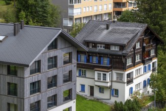 Apartment blocks, Arosa, Graubünden, Switzerland
