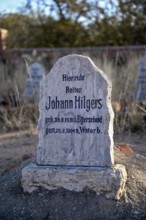 Grave at the German military cemetery at Waterberg, Otjozondjupa region, Namibia