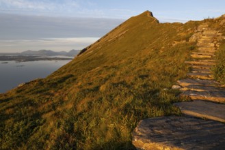 Rørsethornet stone staircase, with 3292 steps one of the longest continuous stone staircases in the