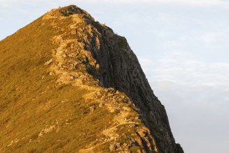 Upper section of the Rørsethornet stone staircase, with 3292 steps one of the longest continuous