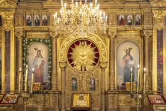 The iconostasis of the Bulgarian Orthodox Church of St Stephen in Istanbul, Turkey