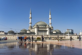 The Taksim Mosque on Taksim Square Taksim Meydani in Beyoglu, Istanbul, Turkey