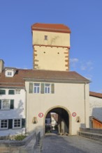 Kalkweiler Tor built 14th century, town tower, town gate, gatehouse, Rottenburg am Neckar, Neckar