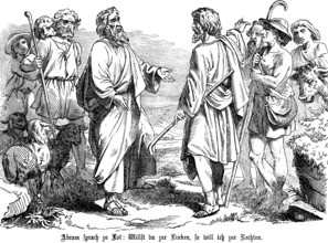 First Book of Genesis, Chapter 13, Genesis, Dispute between Lot and Abraham, Lot marches with his