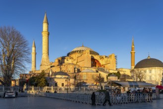 Today's Hagia Sophia mosque or Church of St Sophia, former Byzantine church and museum in Istanbul,