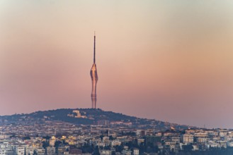 Küçük Çamlica television tower in Üsküdar, Istanbul, Turkey