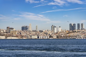 Bosphorus and the skyline of Istanbul, Turkey