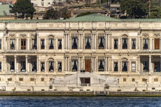 The Çiragan Palace on the Bosphorus, today a 5-star luxury hotel by Kempinski in Istanbul, Turkey