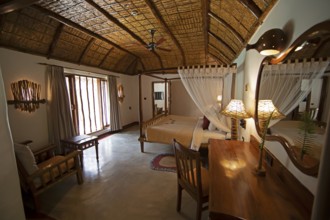 Tourist lodge, interior view, Kabini, Karnataka, India