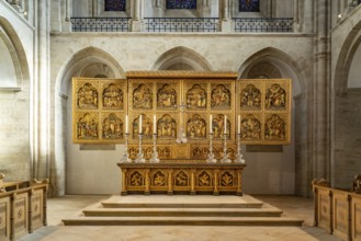 Altar in St Peter's Cathedral in Osnabrück, Lower Saxony, Germany