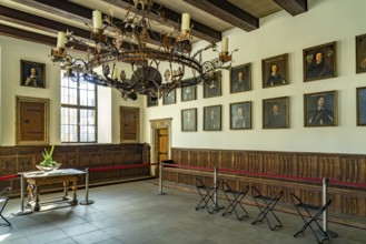 The Peace Hall in the historic town hall of Osnabrück, Lower Saxony, Germany