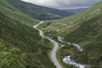 Kongevegen or King's Road, Olavsleden pilgrimage route, Drivdalen valley, ascent to Dovrefjell, in