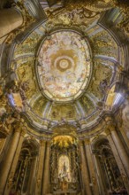 Innenaufnahme Kirche Kloster Weltenburg, Kelheim, Bayern, Deutschland