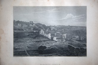Kirjath-Jearim, Holy Land, engraving engraved A Willmore, Published by William Collins