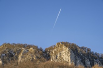 View on the mountains on a sunny day in winter, Vápec, Horná Poruba, Slovakia