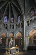 Interior view, Notre-Dame Cathedral, Lausanne, Switzerland