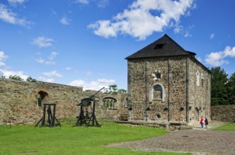 Double chapel, Staufer imperial palace in the Romanesque style, castle complex and fortifications,