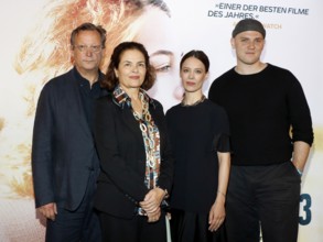 Matthias Brandt, Barbara Auer, Paula Beer and Enno Trebs at the Berlin premiere of Miroirs No 3 at