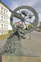 Sculpture Space Time Matter by Heinrich Apel 1988, abstract art, modern art, whimsical and bizarre