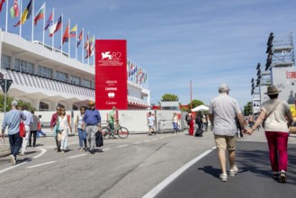 Venice, Italy - 3 September 2025: Palazzo del Cinema during the 82nd Venice International Film