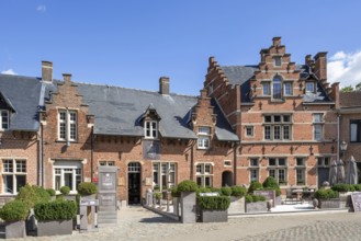 Restaurants in the picturesque village centre of Bazel near Kruibeke, East Flanders, Belgium