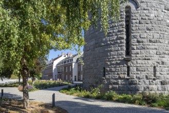 Former Notre-Dame du Sacré Coeur boarding school and chapel at the Our Lady of Beauraing,