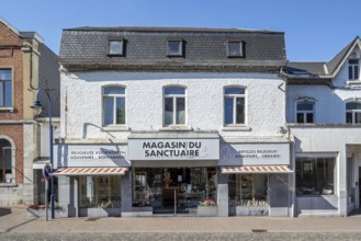 Souvenir shop, museum near Our Lady of Beauraing, Notre-Dame de Beauraing sanctuary, place of
