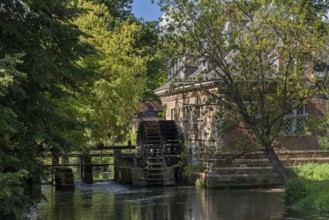 Old water mill at Kasteel van Arenberg, Arenberg Castle, 16th century Flemish Renaissance château