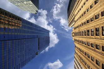 Skyscraper against the sky, New York City, USA